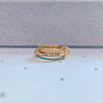 Birthstone Stackable Rings With Custom Name - camillaboutiqueshop