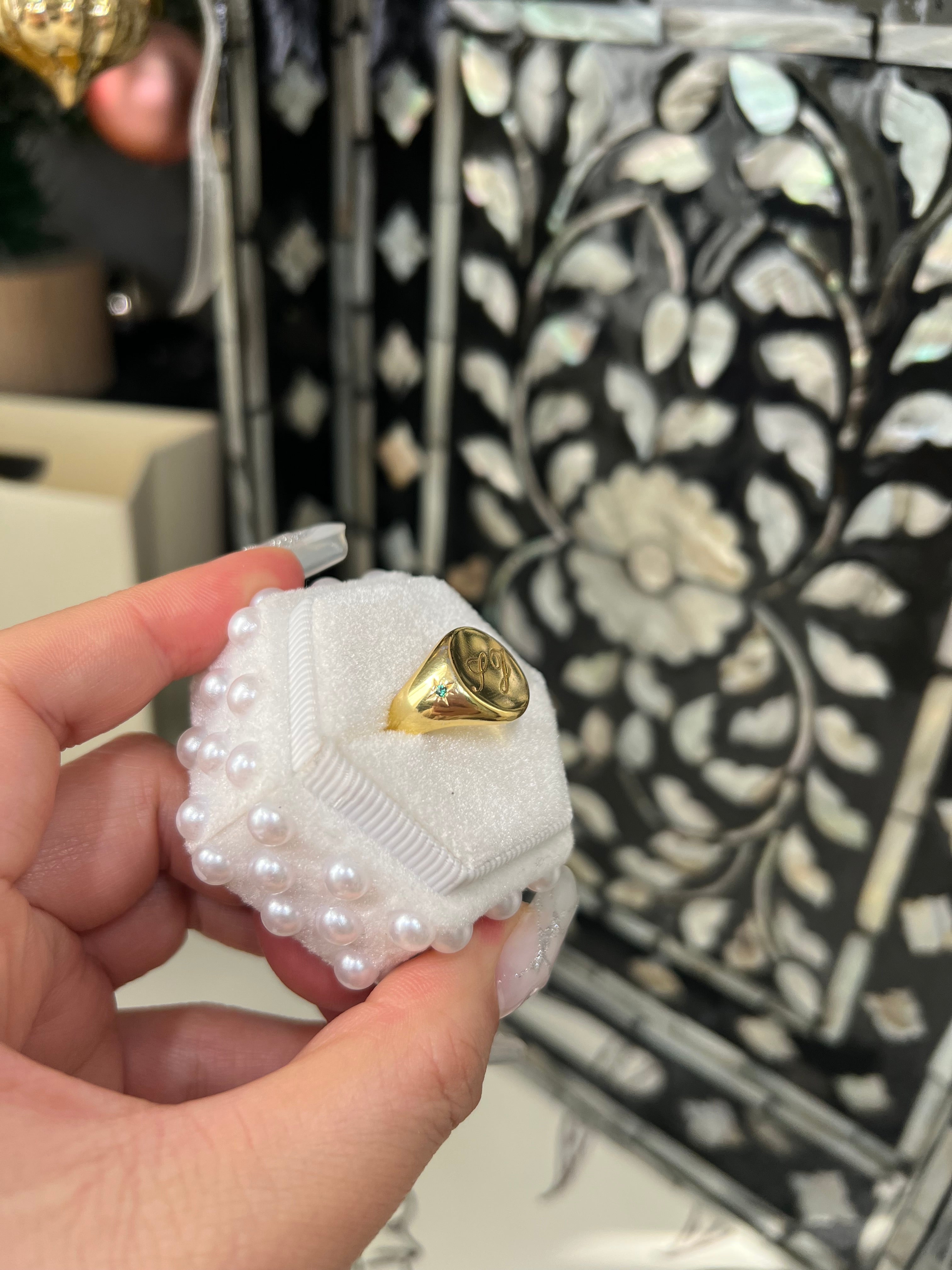 Custom Signet Pinky Ring