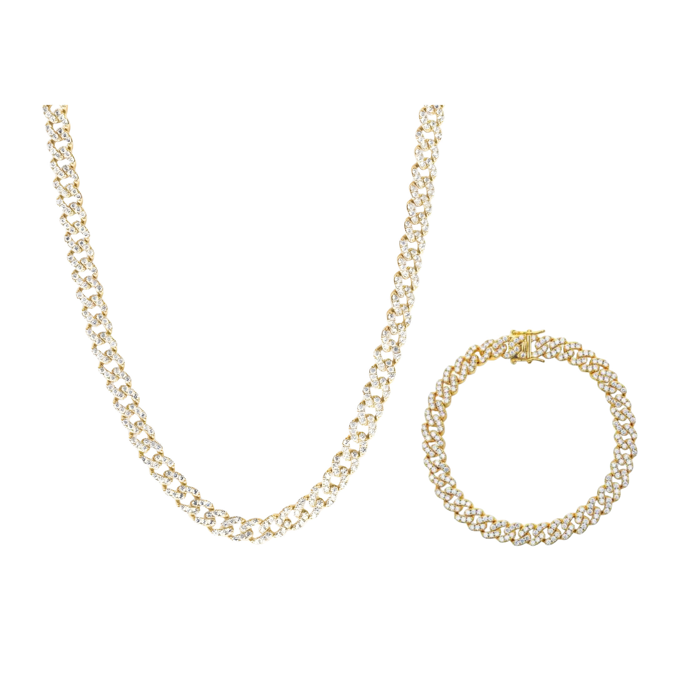 Ice Cuban Jewelry Set