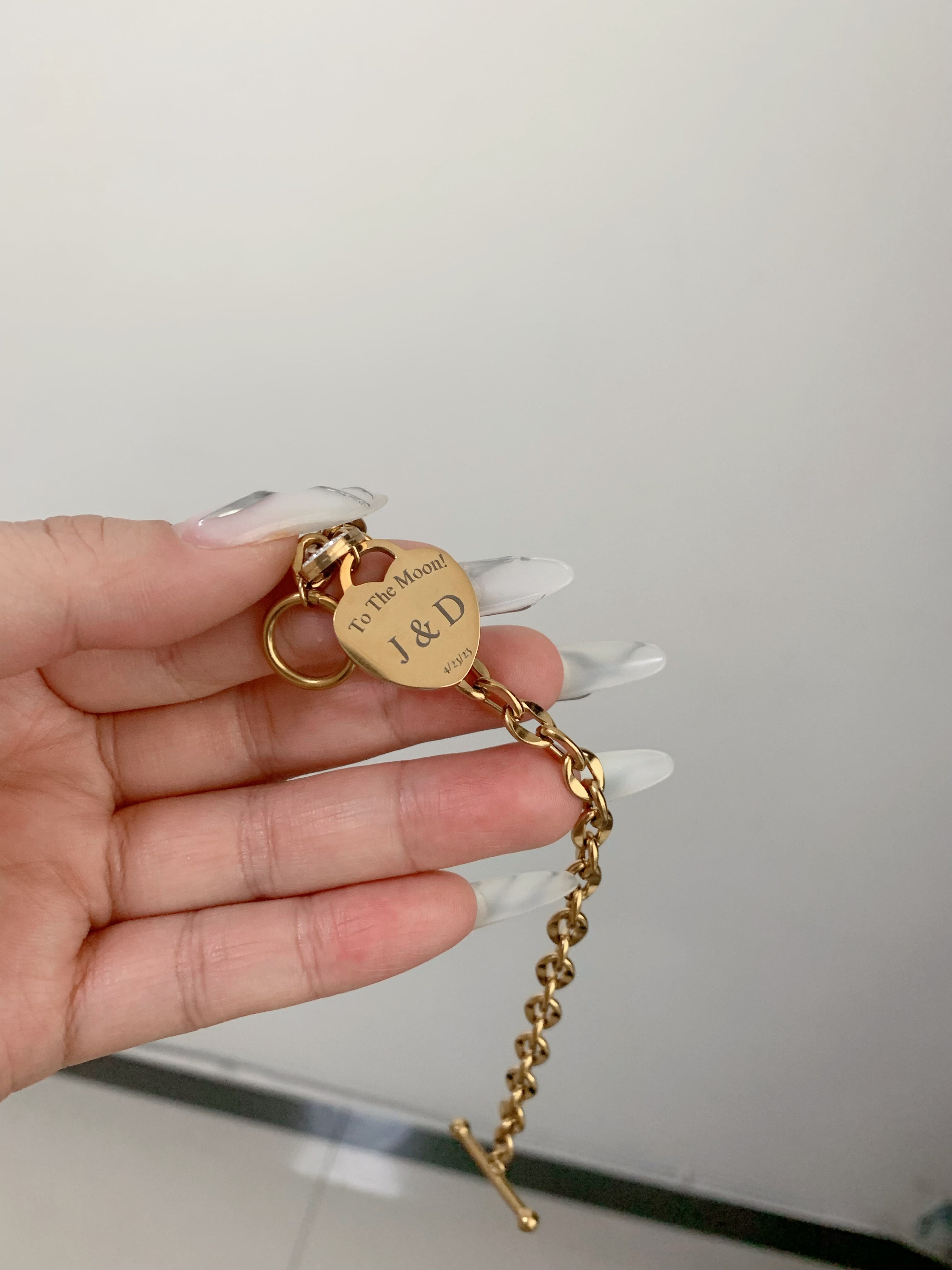 Heart Token Bracelet - camillaboutiqueshop