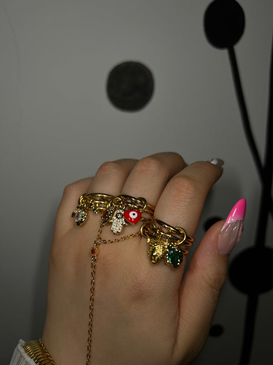 Ruby Evil Charm Ring