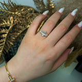 The "Eternity Trilogy"Moissanite Ring