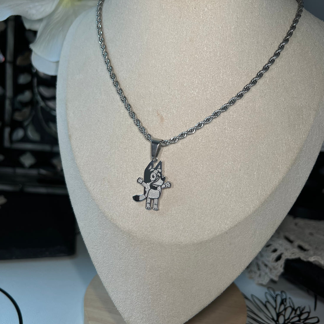 Custom Bluey Pendant Necklace