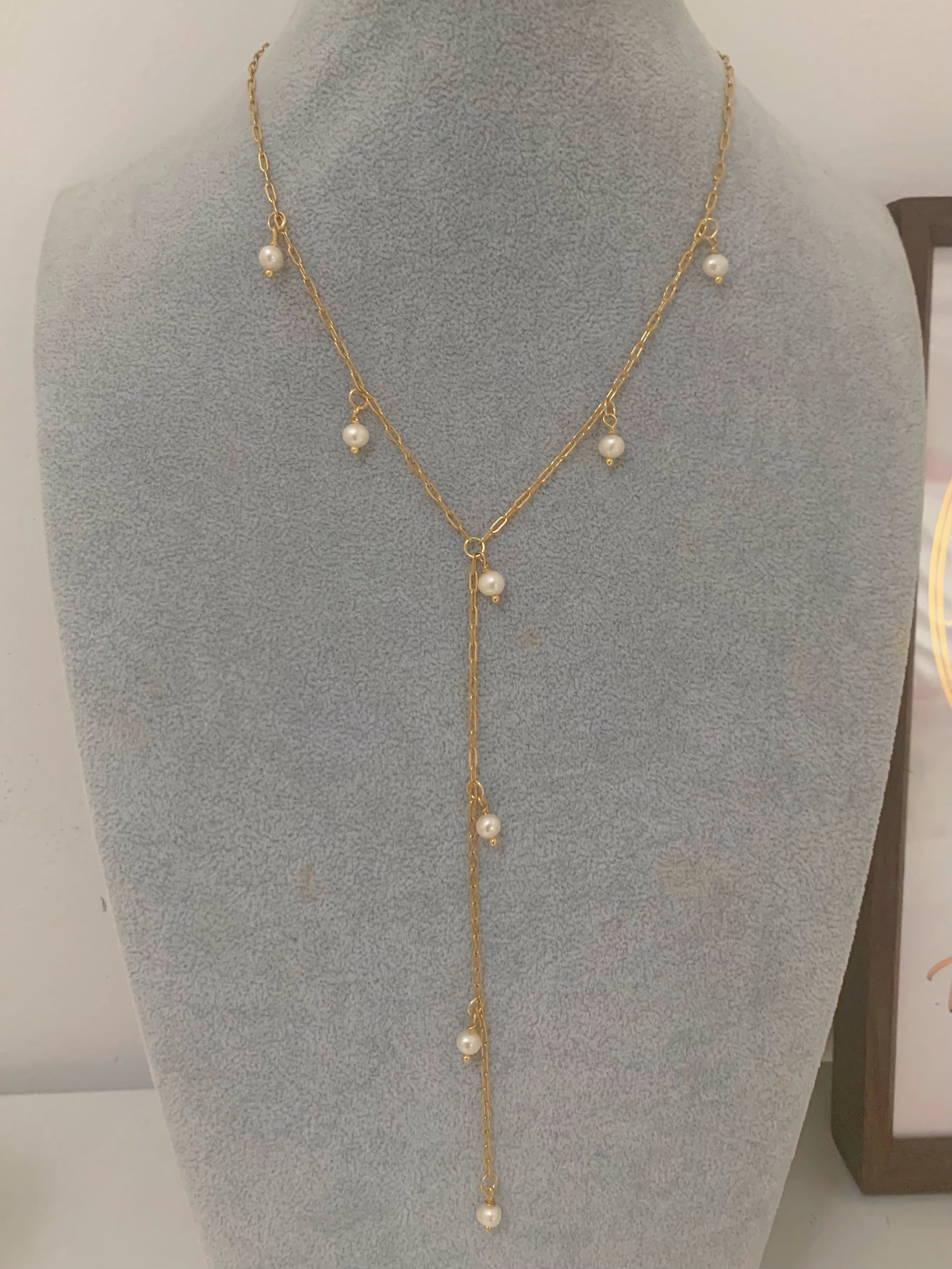 Pearl Station Lariat Y Necklace - camillaboutiqueshop