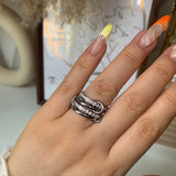 Hailey Interlocking Ring Stack - camillaboutiqueshop