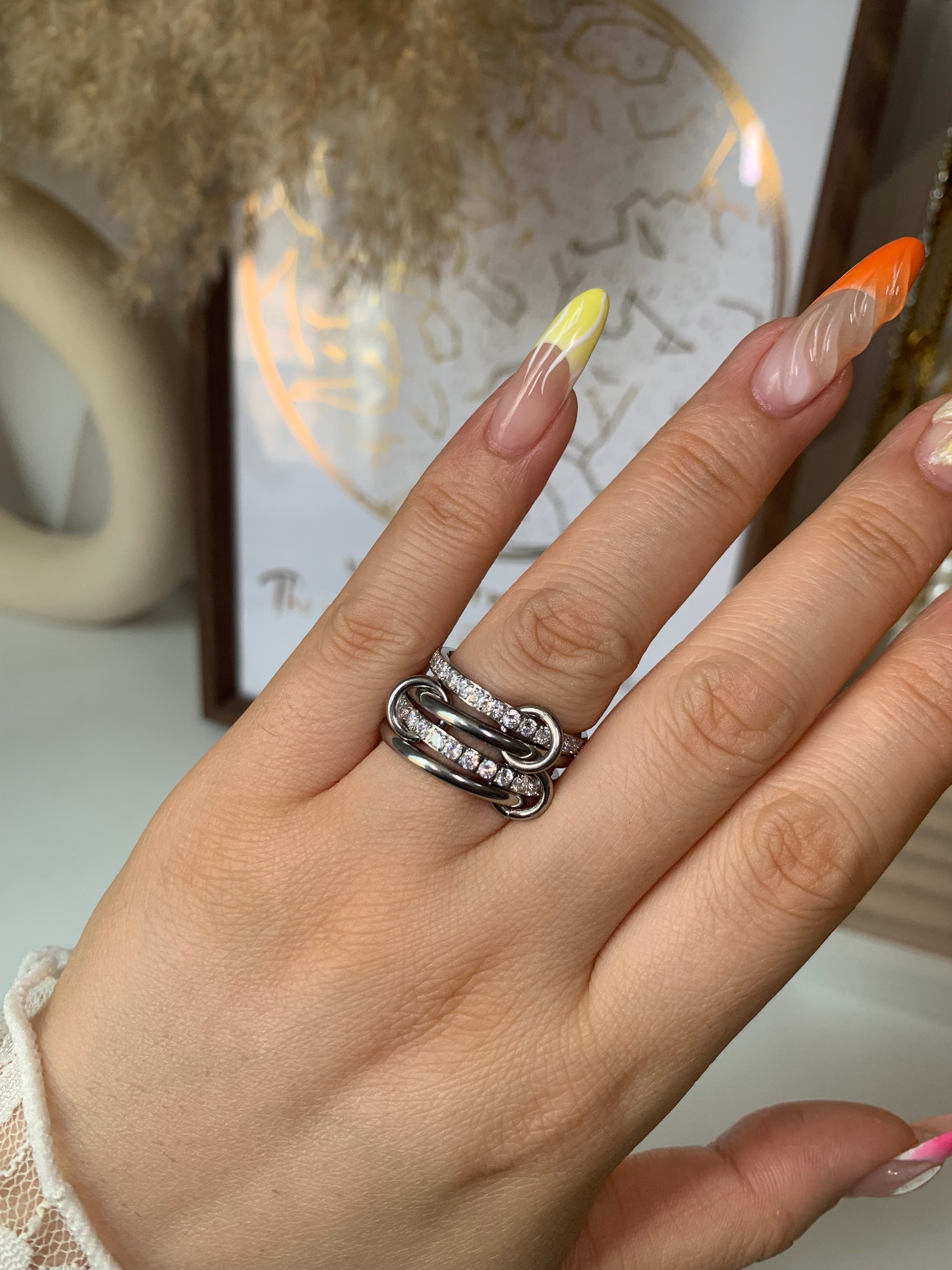 Hailey Interlocking Ring Stack