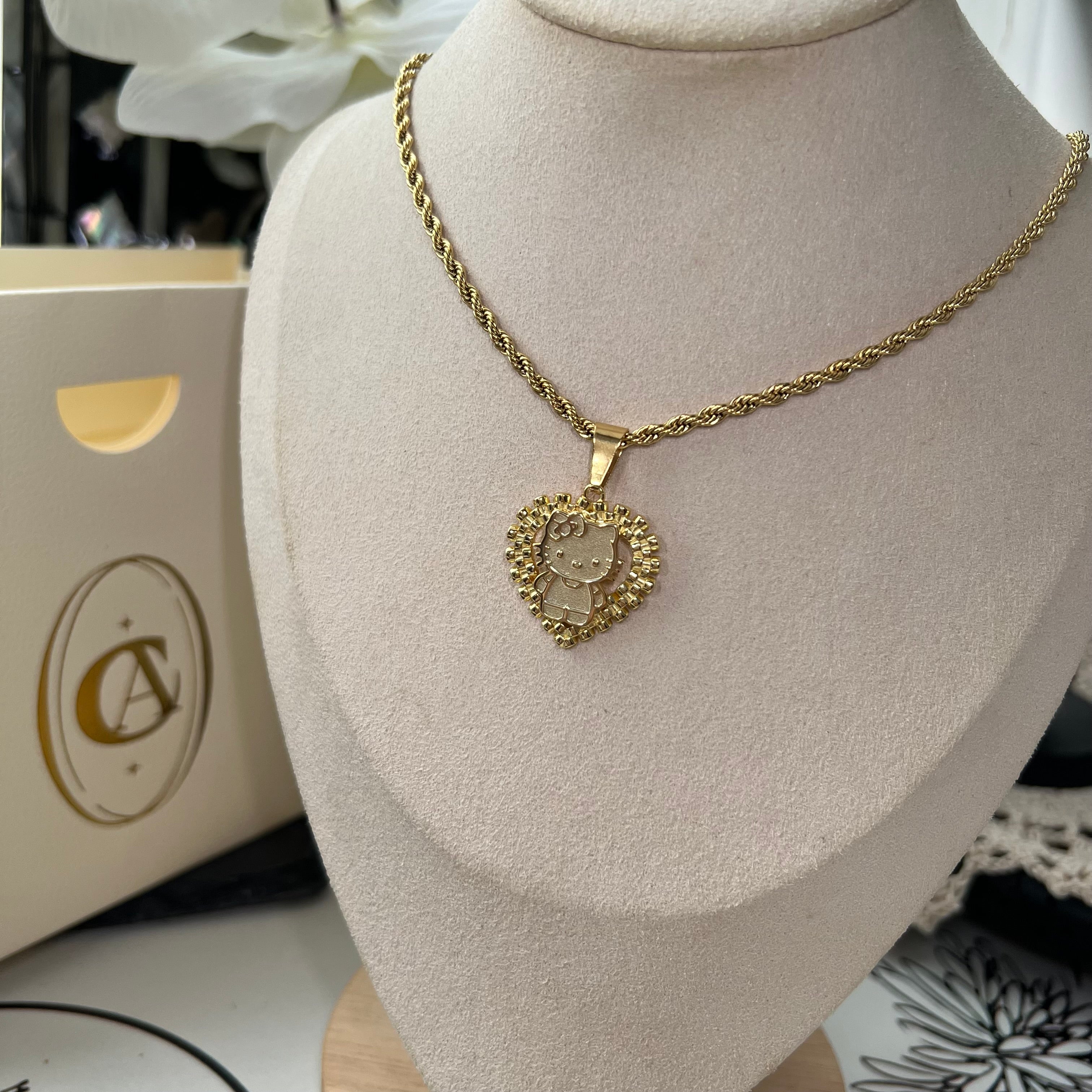 Custom Rolex Hello Kitty Pendant Necklace