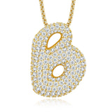 Moissanite Jumbo Initial  Necklace