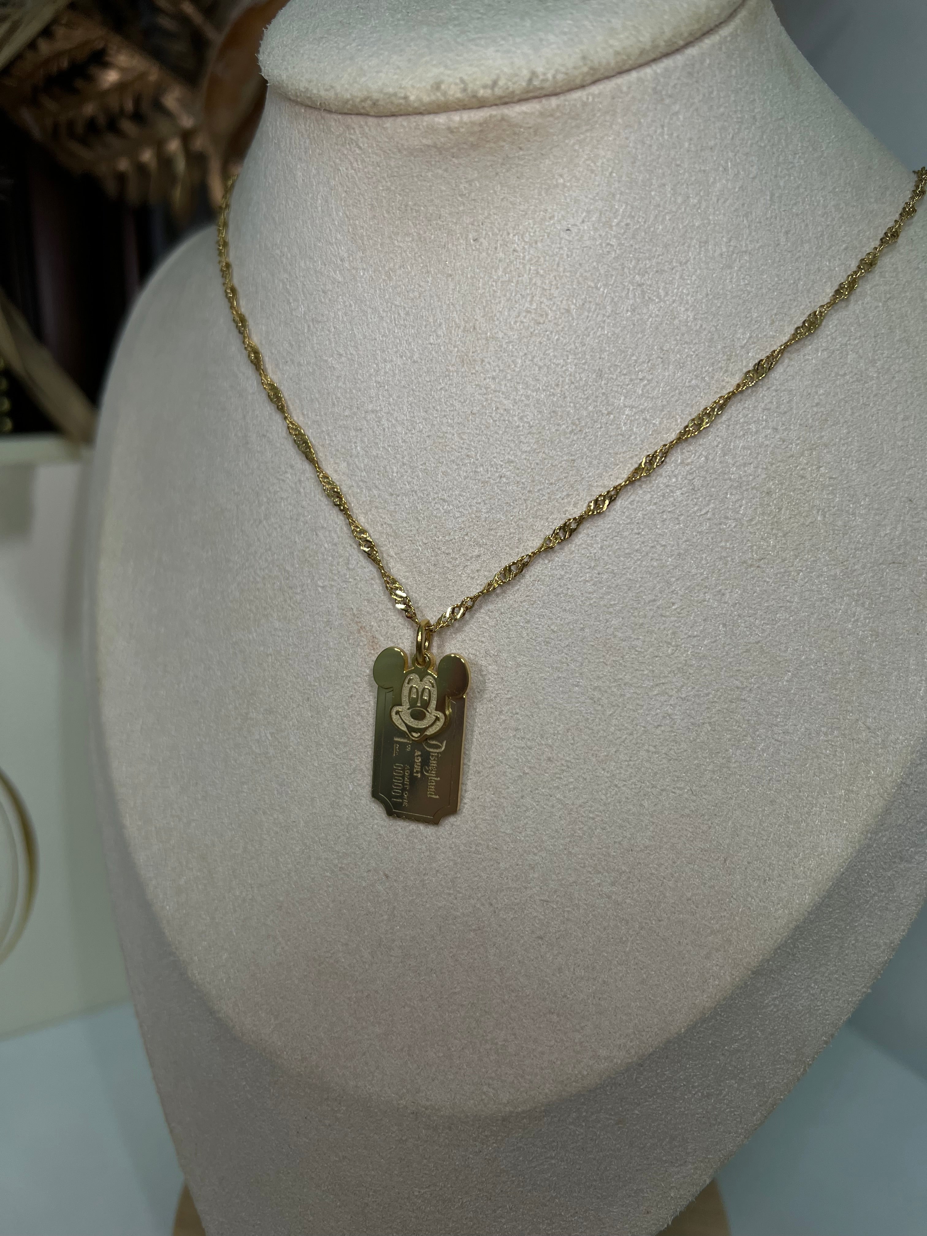 Custom Mouse & Castle Pendant Necklace -camillaboutiqueshop