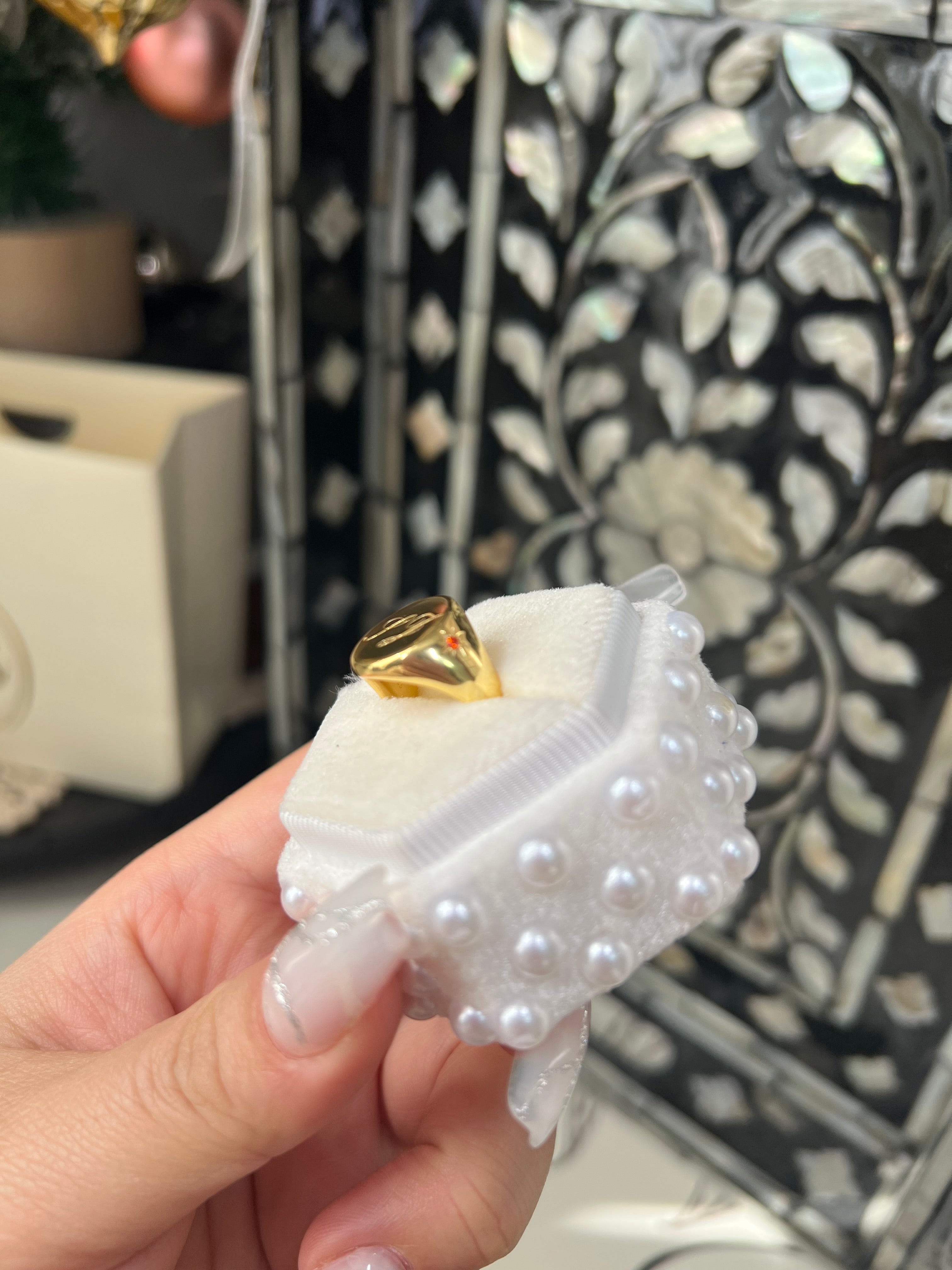 Custom Signet Pinky Ring