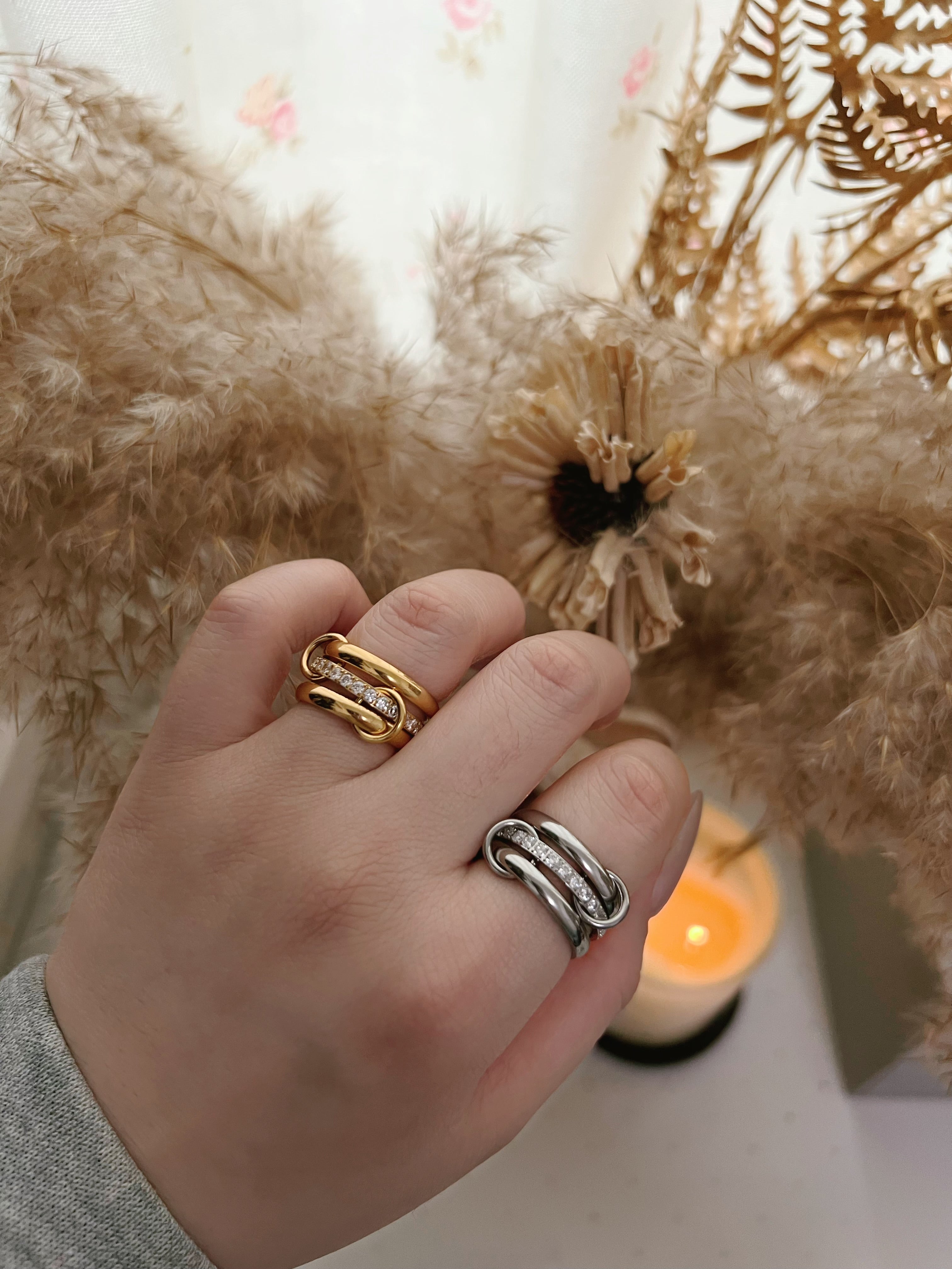 Eva Interlock Stacking Ring - camillaboutiqueshop