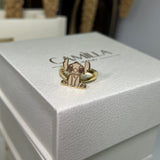 Bague point de croix personnalisée