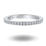 Full Pave  Eternity Band Moissanite Ring