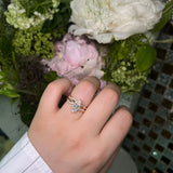 'FOREVER LOVE' MARQUISE-MOISSANIT-RING-SET 2 KARAT – GOLD