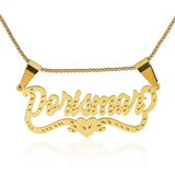 Heartline Nameplate Necklace