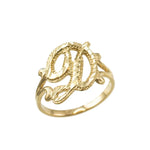 Cursive Letter Ring -camillaboutiqueshop
