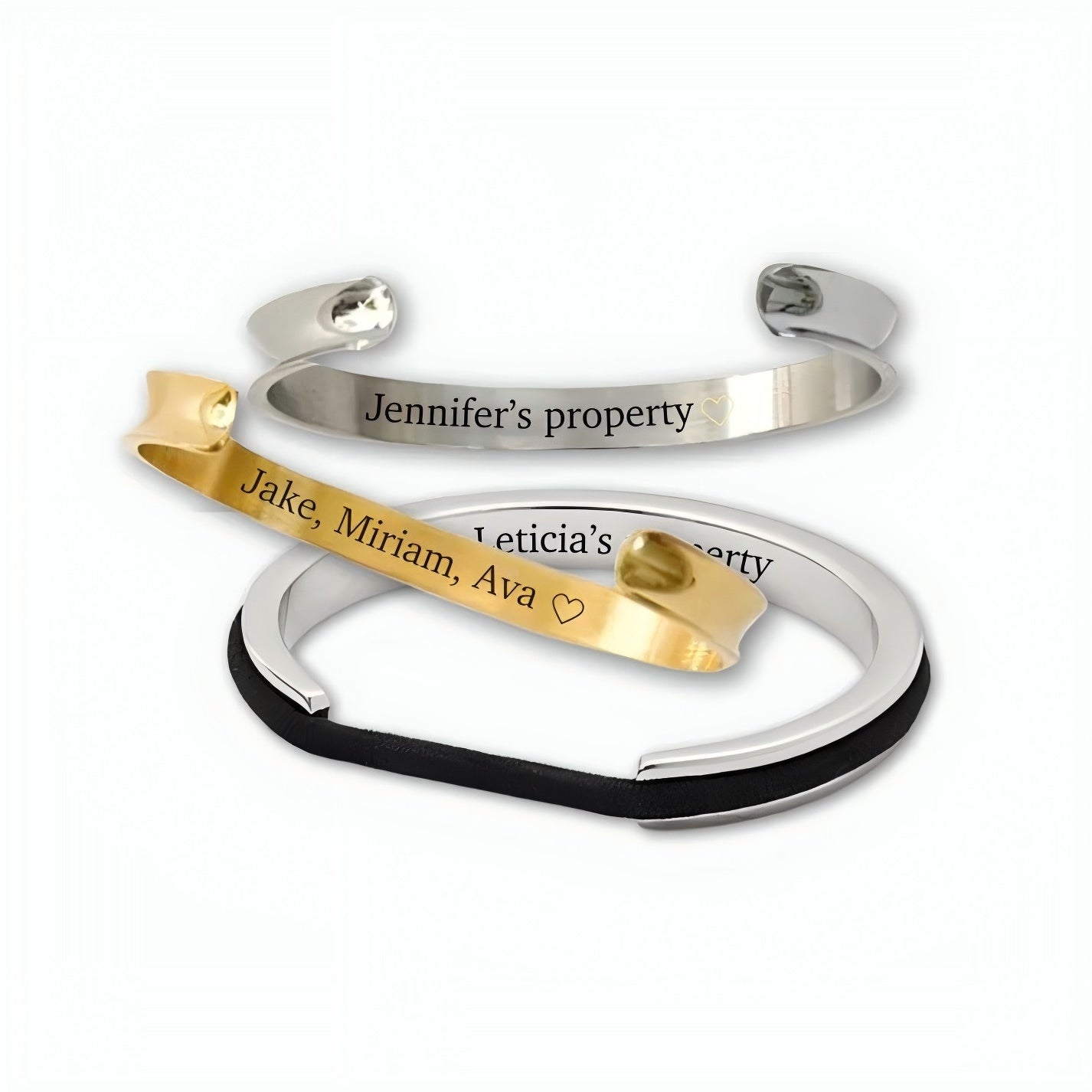 Personalized Signature Hair Tie Holder Cuff Bracelet - camillaboutiqueshop