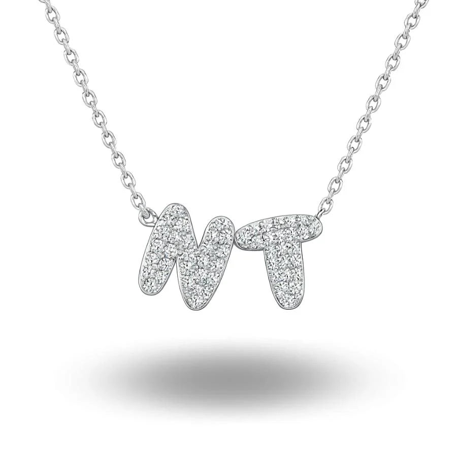 Custom Bubble Letter Necklace