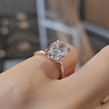 "Diana" Oval Cut Moissanite Ring