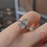 "Diana" Oval Cut Moissanite Ring