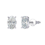 Moyla Oval Cut Moissanite Stud Earrings