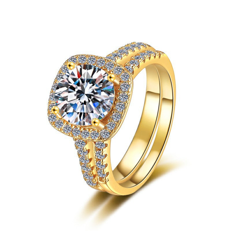 'LONDON' MOISSANITE RING SET
