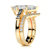 'Endless Love" Marquise Cut Moissanite Ring Set- 5ct