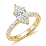 'VALENTINA' MARQUISE MOISSANITE RING
