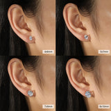 Moyla Oval Cut Moissanite Stud Earrings