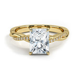 'FOREVER LOVE' RADIANT CUT MOISSANITE RING 2CT