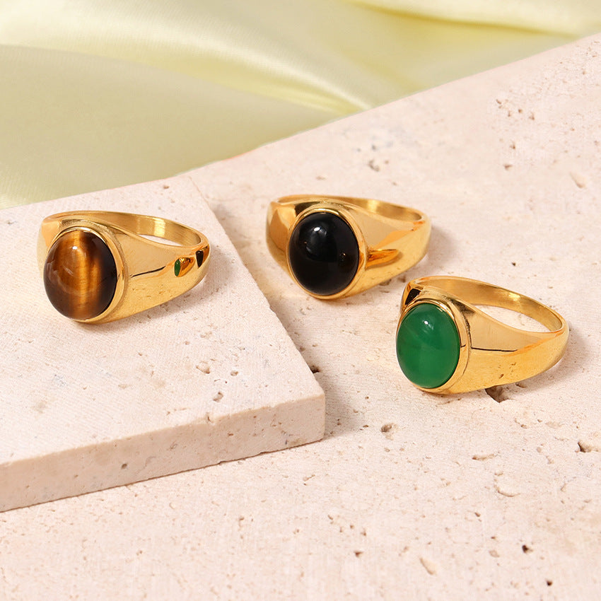 Amber Signet Ring