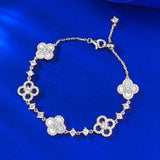 Sparkle Clover Bracelet -camillaboutiqueshop