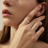 Classic Oval Cut  Half Eternity Ring