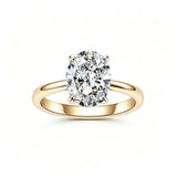 "Diana" Oval Cut Moissanite Ring