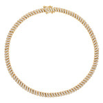 Pave Golden Wave Tennis Necklace -camillaboutiqueshop