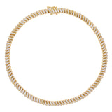 Pave Golden Wave Tennis Necklace -camillaboutiqueshop