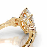 'Only U" Marquise Cut Moissanite Ring - 5ct