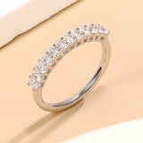 Classic Oval Cut  Half Eternity Ring