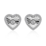 Perla Texture Heart Earrings - camillaboutiqueshop