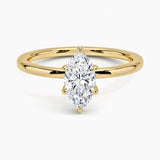 "IOU"Marquise Cut Moissanite Ring - 3ct