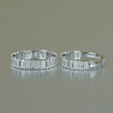 Klassischer Pave-Set Voll-Zirkonia Eternity Ring aus Sterlingsilber