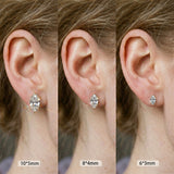 The Amara Maquise Cut Moissanite Stud Earrings