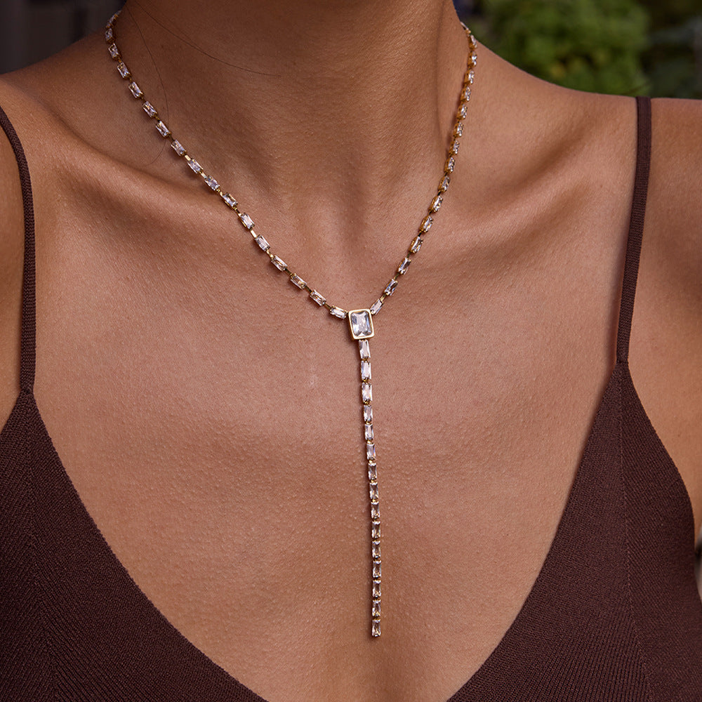 Holiday Romance Lariat Necklace