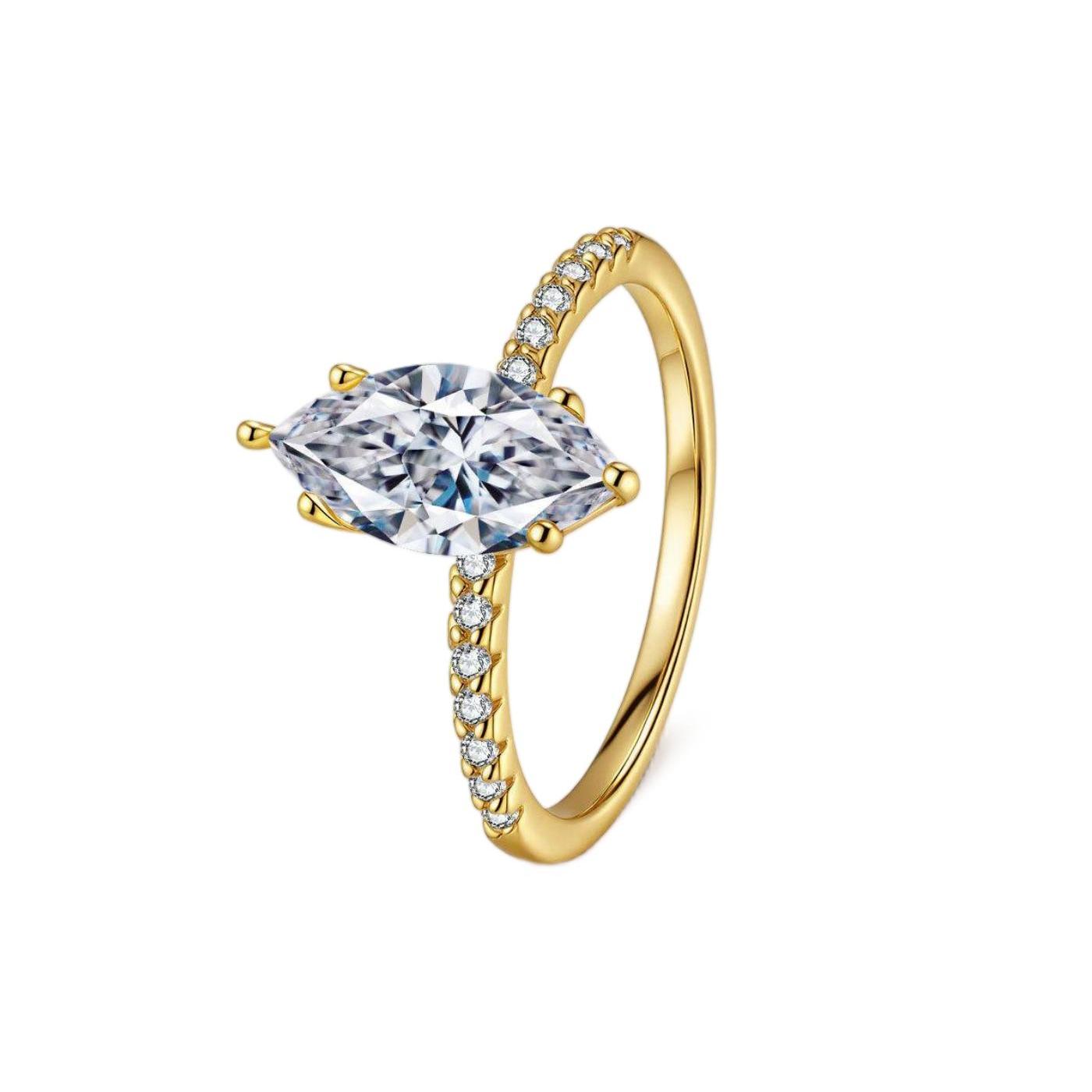'VALENTINA' MOISSANITE RING