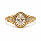 "Vintage Beloved"Oval Cut Moissanite Ring-3.5ct