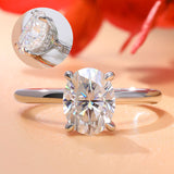 The ”Camilla" Oval Cut Moissanite Ring