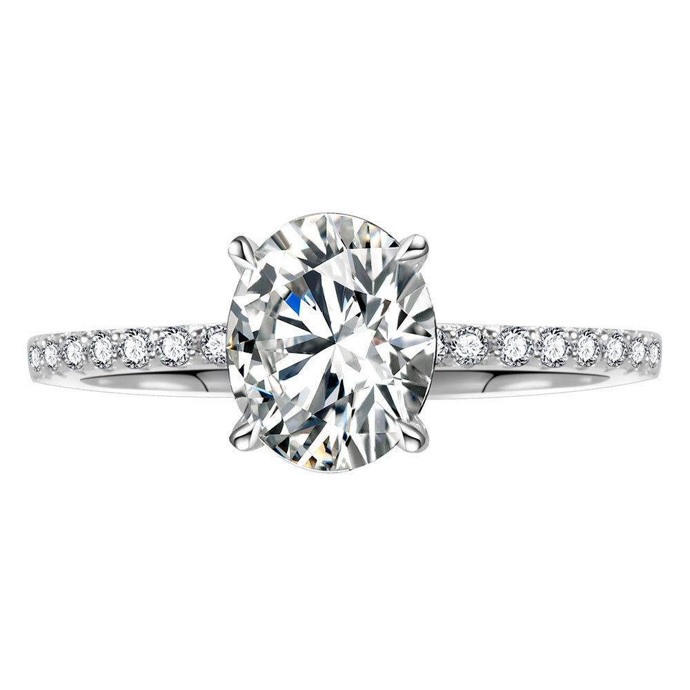 'TRUE LOVE' OVAL CUT MOISSANITE RING