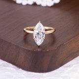 "IOU"Marquise Cut Moissanite Ring - 3ct