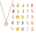 2 Enamel Initials & Birthstone Charm Bracelet - camillajewelry