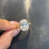 'Taylor' Cushion Cut Moissanite Ring - 10ct